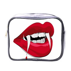 Mouth Jaw Teeth Vampire Blood Mini Toiletries Bags