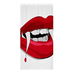 Mouth Jaw Teeth Vampire Blood Shower Curtain 36  X 72  (stall)  by Simbadda