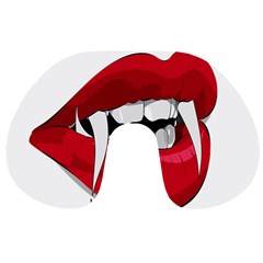 Mouth Jaw Teeth Vampire Blood Travel Neck Pillows