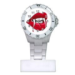 Mouth Jaw Teeth Vampire Blood Plastic Nurses Watch by Simbadda