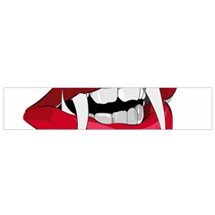 Mouth Jaw Teeth Vampire Blood Flano Scarf (small) by Simbadda