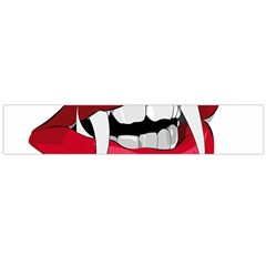 Mouth Jaw Teeth Vampire Blood Flano Scarf (large)