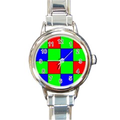 Bayer Pattern Round Italian Charm Watch