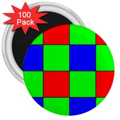 Bayer Pattern 3  Magnets (100 pack)