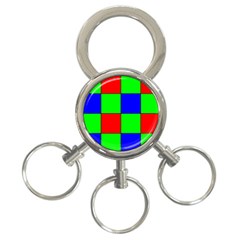 Bayer Pattern 3-ring Key Chains