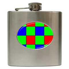 Bayer Pattern Hip Flask (6 Oz)