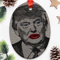 Transgender President    Ornament (oval) by Valentinaart