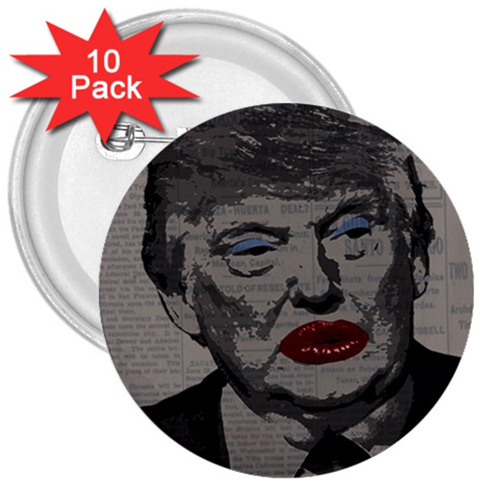 Transgender president    3  Buttons (10 pack) 