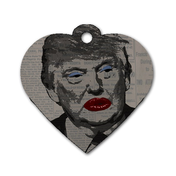 Transgender president    Dog Tag Heart (One Side)