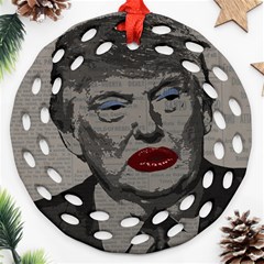 Transgender President    Round Filigree Ornament (two Sides) by Valentinaart