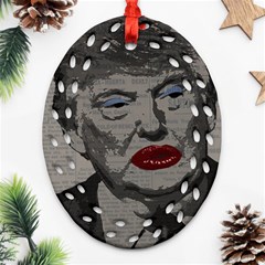 Transgender President    Ornament (oval Filigree) by Valentinaart