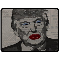 Transgender President    Double Sided Fleece Blanket (large)  by Valentinaart