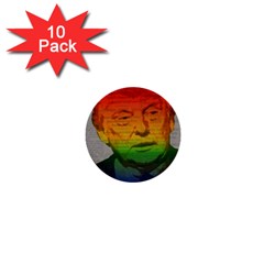 Rainbow Trump  1  Mini Buttons (10 Pack)  by Valentinaart