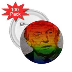 Rainbow Trump  2 25  Buttons (100 Pack)  by Valentinaart