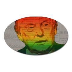 Rainbow Trump  Oval Magnet by Valentinaart