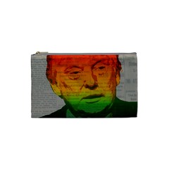 Rainbow Trump  Cosmetic Bag (small)  by Valentinaart