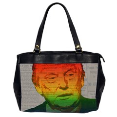 Rainbow Trump  Office Handbags (2 Sides)  by Valentinaart