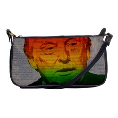 Rainbow Trump  Shoulder Clutch Bags by Valentinaart