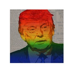 Rainbow Trump  Small Satin Scarf (square) by Valentinaart