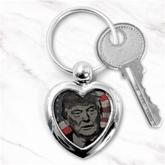 Trump Key Chains (heart)  by Valentinaart