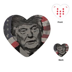 Trump Playing Cards (heart)  by Valentinaart