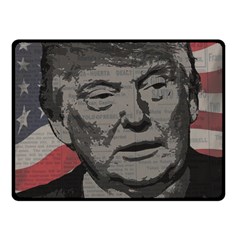 Trump Fleece Blanket (small) by Valentinaart