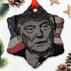 Trump Snowflake Ornament (two Sides)