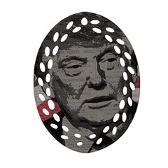 Trump Ornament (oval Filigree) by Valentinaart