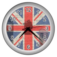 Vintage London Wall Clocks (silver) 