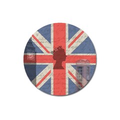 Vintage London Magnet 3  (round)