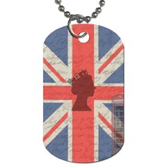 Vintage London Dog Tag (one Side) by Valentinaart