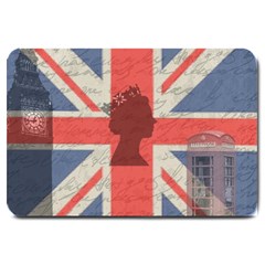 Vintage London Large Doormat  by Valentinaart