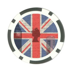 Vintage London Poker Chip Card Guard by Valentinaart