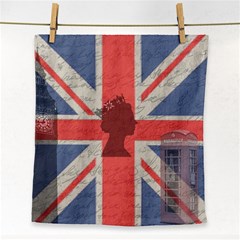 Vintage London Face Towel by Valentinaart