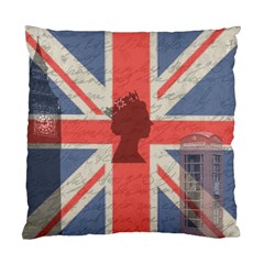 Vintage London Standard Cushion Case (two Sides) by Valentinaart