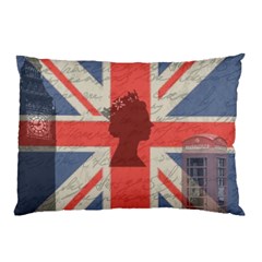 Vintage London Pillow Case by Valentinaart