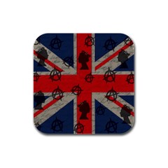 United Kingdom  Rubber Square Coaster (4 Pack)  by Valentinaart