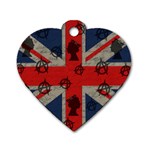 United Kingdom  Dog Tag Heart (One Side) Front