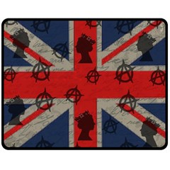 United Kingdom  Fleece Blanket (medium)  by Valentinaart