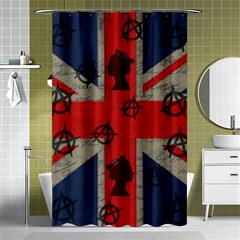 United Kingdom  Shower Curtain 48  X 72  (small)  by Valentinaart