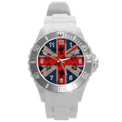 United Kingdom  Round Plastic Sport Watch (l)