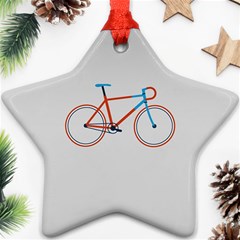 Bicycle Sports Drawing Minimalism Ornament (star) by Simbadda