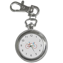 Bicycle Sports Drawing Minimalism Key Chain Watches by Simbadda