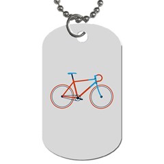 Bicycle Sports Drawing Minimalism Dog Tag (two Sides)