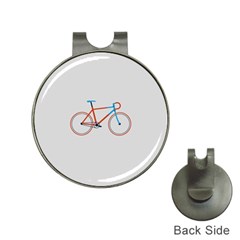 Bicycle Sports Drawing Minimalism Hat Clips With Golf Markers by Simbadda