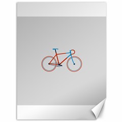 Bicycle Sports Drawing Minimalism Canvas 36  X 48   by Simbadda