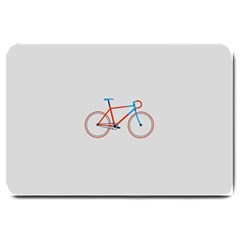 Bicycle Sports Drawing Minimalism Large Doormat 