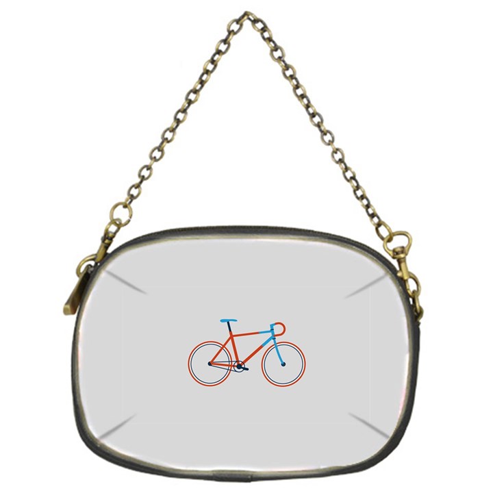 Bicycle Sports Drawing Minimalism Chain Purses (One Side) 