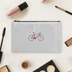 Bicycle Sports Drawing Minimalism Cosmetic Bag (medium)  by Simbadda