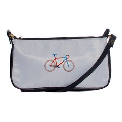 Bicycle Sports Drawing Minimalism Shoulder Clutch Bags by Simbadda